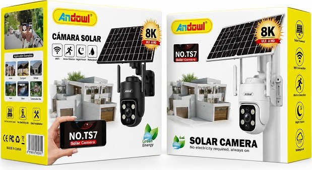 Κάμερα Ασφαλείας Wi-Fi 8K με Ηλιακό Πάνελ - PTZ, Night Vision, Ανίχνευση Κίνησης, Αμφίδρομη Επικοινωνία, Αδιάβροχη IP66