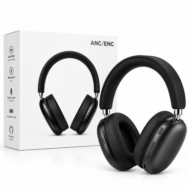 Ασύρματα Ακουστικά Over-Ear με ANC & ENC – Bluetooth 5.4, Hi-Fi Ήχος, 30 Ώρες Αυτονομία - Για Μουσική & Κλήσεις Ασύρματα Ακουστικά Over-Ear με ANC & ENC – Bluetooth 5.4, Hi-Fi Ήχος, 30 Ώρες Αυτονομία - Για Μουσική & Κλήσεις