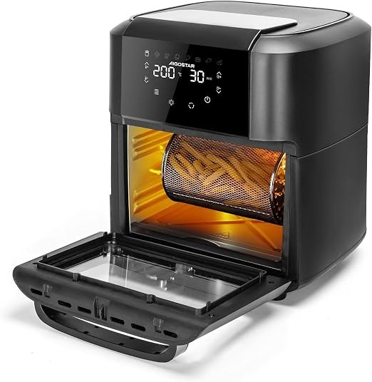 Φριτέζα Αέρος Φούρνος 12L 1500W – Υγιεινό Μαγείρεμα - Οθόνη Αφής, 9 Προγράμματα, Μεγάλη Χωρητικότητα, Οικογενειακή Φριτέζα Αέρος Φούρνος 12L 1500W – Υγιεινό Μαγείρεμα - Οθόνη Αφής, 9 Προγράμματα, Μεγάλη Χωρητικότητα, Οικογενειακή