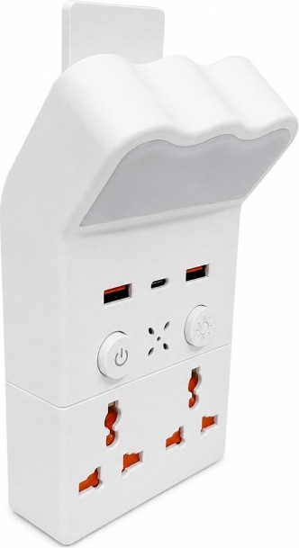 Πολυλειτουργική Γωνιακή Πρίζα με 2 USB & Type-C – Φωτιστικό LED - Πολύπριζο Τοίχου για Κουζίνα, Γραφείο, Δωμάτιο, 2 Υποδοχές Schuko Πολυλειτουργική Γωνιακή Πρίζα με 2 USB & Type-C – Φωτιστικό LED - Πολύπριζο Τοίχου για Κουζίνα, Γραφείο, Δωμάτιο, 2 Υποδοχές Schuko