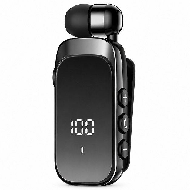 Ακουστικό Bluetooth Πέτου Clip-On με Διπλό Μικρόφωνο - ENC Μείωση Θορύβου, Οθόνη LED, 20 ώρες Ομιλίας, Γρήγορη Φόρτιση USB-C Ακουστικό Bluetooth Πέτου Clip-On με Διπλό Μικρόφωνο - ENC Μείωση Θορύβου, Οθόνη LED, 20 ώρες Ομιλίας, Γρήγορη Φόρτιση USB-C