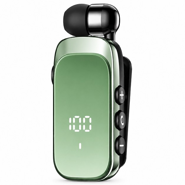 Ακουστικό Bluetooth Πέτου Clip-On με Διπλό Μικρόφωνο - ENC Μείωση Θορύβου, Οθόνη LED, 20 ώρες Ομιλίας, Γρήγορη Φόρτιση USB-C Ακουστικό Bluetooth Πέτου Clip-On με Διπλό Μικρόφωνο - ENC Μείωση Θορύβου, Οθόνη LED, 20 ώρες Ομιλίας, Γρήγορη Φόρτιση USB-C