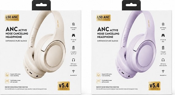 Ασύρματα Bluetooth Ακουστικά Κεφαλής ANC – Active Noise Cancelling - 78 Ώρες Αυτονομία, Bluetooth 5.4, Hi-Fi Ήχος, Over-Ear Ασύρματα Bluetooth Ακουστικά Κεφαλής ANC – Active Noise Cancelling - 78 Ώρες Αυτονομία, Bluetooth 5.4, Hi-Fi Ήχος, Over-Ear