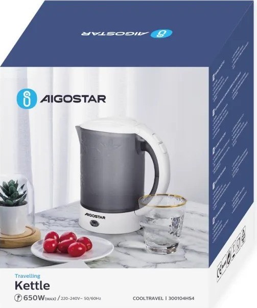 Ηλεκτρικός Βραστήρας Ταξιδίου 0.6L – 650W - Compact με 2 Ποτήρια & 2 Κουταλάκια, Ιδανικός για Γραφείο & Διακοπές Ηλεκτρικός Βραστήρας Ταξιδίου 0.6L – 650W - Compact με 2 Ποτήρια & 2 Κουταλάκια, Ιδανικός για Γραφείο & Διακοπές