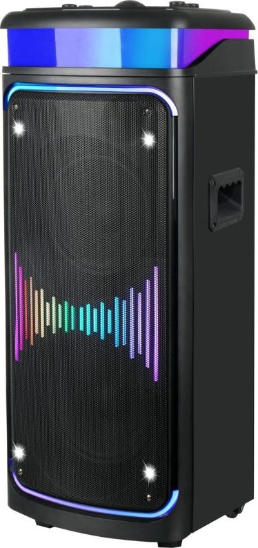 Φορητό Ηχείο Bluetooth Karaoke 60W με 2 Ασύρματα Μικρόφωνα - 2x8