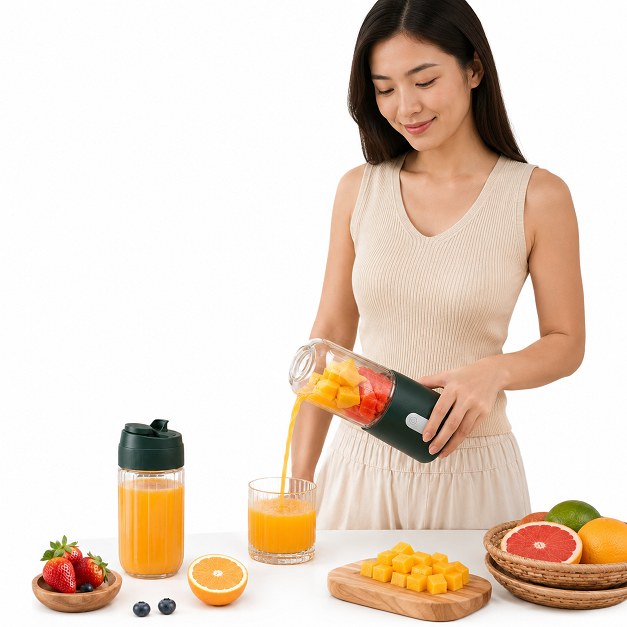 Φορητό Επαναφορτιζόμενο Blender 380ml – Αποχυμωτής Smoothie Maker με 2 Κύπελλα & USB Φόρτιση - Ιδανικό για Γραφείο & Ταξίδι Φορητό Επαναφορτιζόμενο Blender 380ml – Αποχυμωτής Smoothie Maker με 2 Κύπελλα & USB Φόρτιση - Ιδανικό για Γραφείο & Ταξίδι