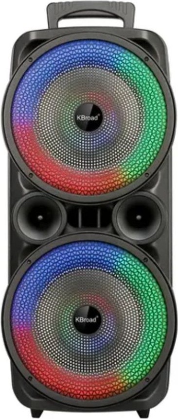 Φορητό Ηχείο Bluetooth Dual 8″ – Για Πάρτυ & Karaoke με Ασύρματο Μικρόφωνο - RGB Φωτισμός, USB, AUX, TF Card Φορητό Ηχείο Bluetooth Dual 8″ – Για Πάρτυ & Karaoke με Ασύρματο Μικρόφωνο - RGB Φωτισμός, USB, AUX, TF Card