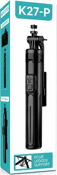 Selfie Stick Τρίποδο με Bluetooth Remote – Επαγγελματική Σταθερότητα - Τετράποδη Βάση, Πτυσσόμενο, Συμβατό με Smartphone & Κάμερες Selfie Stick Τρίποδο με Bluetooth Remote – Επαγγελματική Σταθερότητα - Τετράποδη Βάση, Πτυσσόμενο, Συμβατό με Smartphone & Κάμερες