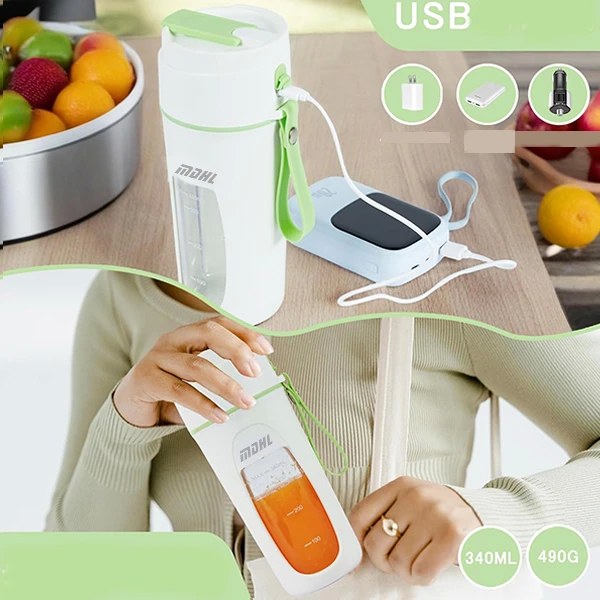 Φορητό Μπλέντερ Smoothie – 340ml με 8 Λεπίδες & Επαναφορτιζόμενη Μπαταρία - Ιδανικό για Γυμναστήριο, Γραφείο & Ταξίδια Φορητό Μπλέντερ Smoothie – 340ml με 8 Λεπίδες & Επαναφορτιζόμενη Μπαταρία - Ιδανικό για Γυμναστήριο, Γραφείο & Ταξίδια