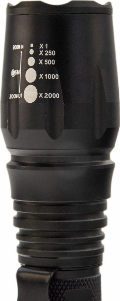 Επαναφορτιζόμενος Φακός LED – 550lm με Zoom & 5 Λειτουργίες - Ιδανικός για Camping, Εργασία & Εξωτερικές Δραστηριότητες