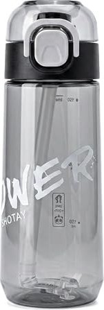 Παγούρι Νερού 600ml με Καλαμάκι, Flip-Top Καπάκι & Λαβή Μεταφοράς Παγούρι Νερού 600ml με Καλαμάκι, Flip-Top Καπάκι & Λαβή Μεταφοράς