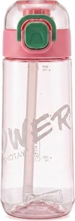Παγούρι Νερού 600ml με Καλαμάκι, Flip-Top Καπάκι & Λαβή Μεταφοράς Παγούρι Νερού 600ml με Καλαμάκι, Flip-Top Καπάκι & Λαβή Μεταφοράς