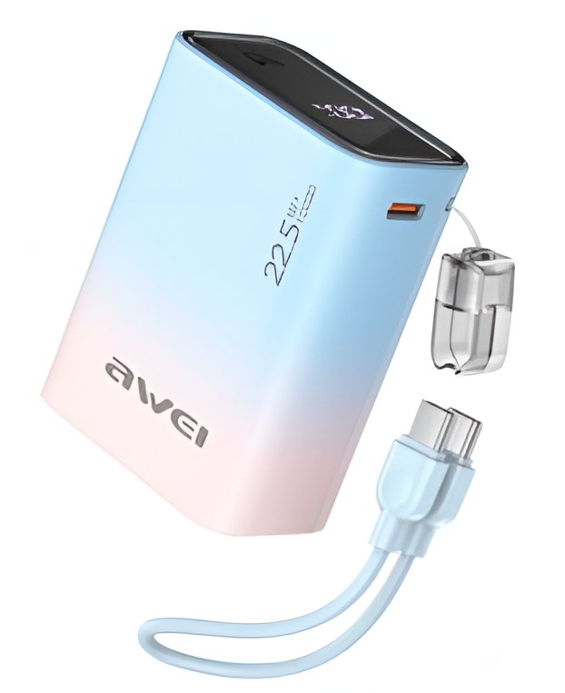 Power Bank – 10000mAh, 22,5W γρήγορη φόρτιση - USB-C & USB-A, Compact mini με LED ένδειξη Power Bank – 10000mAh, 22,5W γρήγορη φόρτιση - USB-C & USB-A, Compact mini με LED ένδειξη