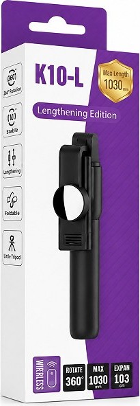 Selfie Stick με Τρίποδο – Επεκτεινόμενο έως 103cm & Περιστρεφόμενη Βάση - Ασύρματο, Πτυσσόμενο, για Τέλειες Λήψεις & Vlogging Selfie Stick με Τρίποδο – Επεκτεινόμενο έως 103cm & Περιστρεφόμενη Βάση - Ασύρματο, Πτυσσόμενο, για Τέλειες Λήψεις & Vlogging