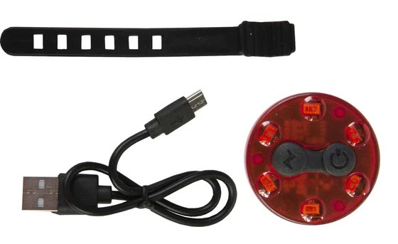 Οπίσθιο Φως Ποδηλάτου USB Επαναφορτιζόμενο – 6 LED, 4 Λειτουργίες Φωτισμού - Ασφάλεια & Ορατότητα στην Πόλη