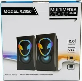 Ηχεία Υπολογιστή 6W - RGB LED Φωτισμός & Στερεοφωνικός Ήχος - USB & AUX 3.5mm για Gaming, Μουσική & Ταινίες Ηχεία Υπολογιστή 6W - RGB LED Φωτισμός & Στερεοφωνικός Ήχος - USB & AUX 3.5mm για Gaming, Μουσική & Ταινίες