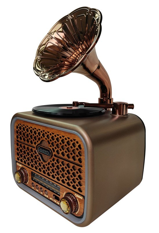 Φορητό Retro Ραδιόφωνο Feexot - Επαναφορτιζόμενο, Bluetooth & USB, MicroSD, Ψηφιακό Ρολόι Φορητό Retro Ραδιόφωνο Feexot - Επαναφορτιζόμενο, Bluetooth & USB, MicroSD, Ψηφιακό Ρολόι