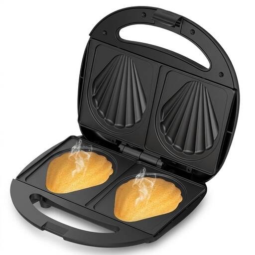 Βαφλιέρα & Συσκευή Madeleine - 850W, 2 θέσεων - Αντικολλητικές Πλάκες, Διπλή & Ομοιόμορφη Θέρμανση Βαφλιέρα & Συσκευή Madeleine - 850W, 2 θέσεων - Αντικολλητικές Πλάκες, Διπλή & Ομοιόμορφη Θέρμανση
