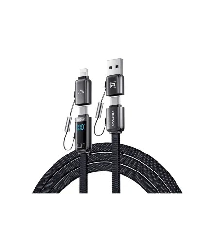 Καλώδιο Φόρτισης 4 Σε 1 - 100W Με Ψηφιακή Ένδειξη, Μεταφορά Δεδομένων Και Μήκος 1.2m Καλώδιο Φόρτισης 4 Σε 1 - 100W Με Ψηφιακή Ένδειξη, Μεταφορά Δεδομένων Και Μήκος 1.2m