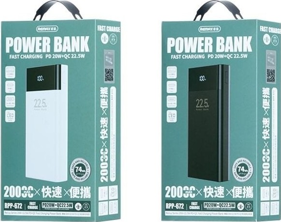Power Bank 20000mAh - Ταχεία Φόρτιση 22.5W με LED Οθόνη Power Bank 20000mAh - Ταχεία Φόρτιση 22.5W με LED Οθόνη