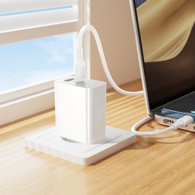 Φορτιστής Τοίχου 30W - USB-C PD & USB-A QC 3.0, Λευκός, C-C