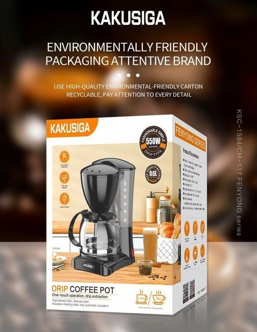 Καφετιέρα Φίλτρου 2 Σε 1 Για Καφέ & Τσάι, 0.6L, 550W, Γυάλινη Κανάτα, 4-6 Φλιτζάνια Καφετιέρα Φίλτρου 2 Σε 1 Για Καφέ & Τσάι, 0.6L, 550W, Γυάλινη Κανάτα, 4-6 Φλιτζάνια