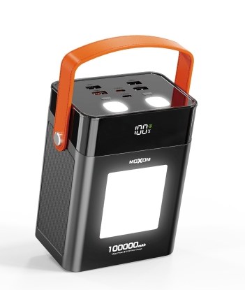 Power Bank 100000mAh - Φόρτιση 22.5W, 4 Ενσωματωμένα Καλώδια και Φωτισμός LED για Συσκευές Power Bank 100000mAh - Φόρτιση 22.5W, 4 Ενσωματωμένα Καλώδια και Φωτισμός LED για Συσκευές