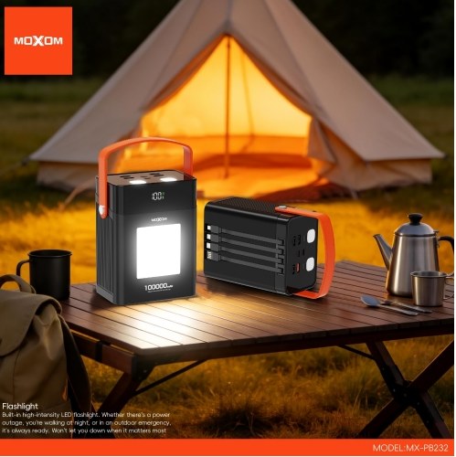 Power Bank 100000mAh - Φόρτιση 22.5W, 4 Ενσωματωμένα Καλώδια και Φωτισμός LED για Συσκευές Power Bank 100000mAh - Φόρτιση 22.5W, 4 Ενσωματωμένα Καλώδια και Φωτισμός LED για Συσκευές