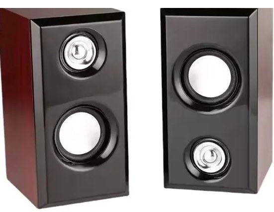 Ηχεία Υπολογιστή 2.0 Stereo - Ήχος 5W με USB και Jack 3.5mm, Ρύθμιση Έντασης Ηχεία Υπολογιστή 2.0 Stereo - Ήχος 5W με USB και Jack 3.5mm, Ρύθμιση Έντασης