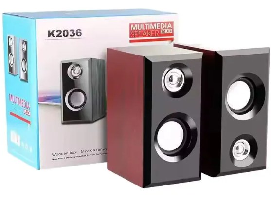 Ηχεία Υπολογιστή 2.0 Stereo - Ήχος 5W με USB και Jack 3.5mm, Ρύθμιση Έντασης Ηχεία Υπολογιστή 2.0 Stereo - Ήχος 5W με USB και Jack 3.5mm, Ρύθμιση Έντασης