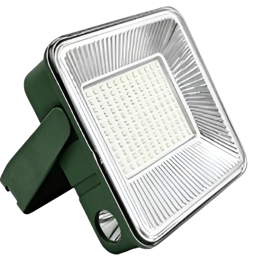 Ηλιακός Προβολέας LED 100W - Φορητός Φωτισμός για Κάμπινγκ, Ηλιακή Φόρτιση, 3600mAh, 8000K Ηλιακός Προβολέας LED 100W - Φορητός Φωτισμός για Κάμπινγκ, Ηλιακή Φόρτιση, 3600mAh, 8000K