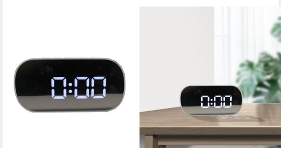 Ψηφιακό Ρολόι / Ξυπνητήρι Καθρέπτης με LED Οθόνη, Επιτραπέζιο - Digital Led Mirror Clock - Λευκό Ψηφιακό Ρολόι / Ξυπνητήρι Καθρέπτης με LED Οθόνη, Επιτραπέζιο - Digital Led Mirror Clock - Λευκό