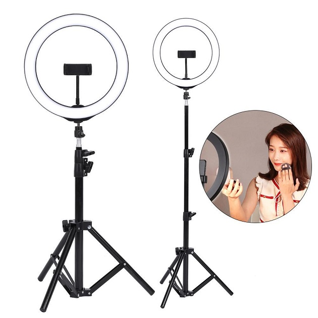 LED Φωτιστικό Ring Light Δαχτυλίδι RGB με Βάση Κινητού Τηλεφώνου & Τρίποδο 1.1μ - Puluz PKT3044 LED Φωτιστικό Ring Light Δαχτυλίδι RGB με Βάση Κινητού Τηλεφώνου & Τρίποδο 1.1μ - Puluz PKT3044