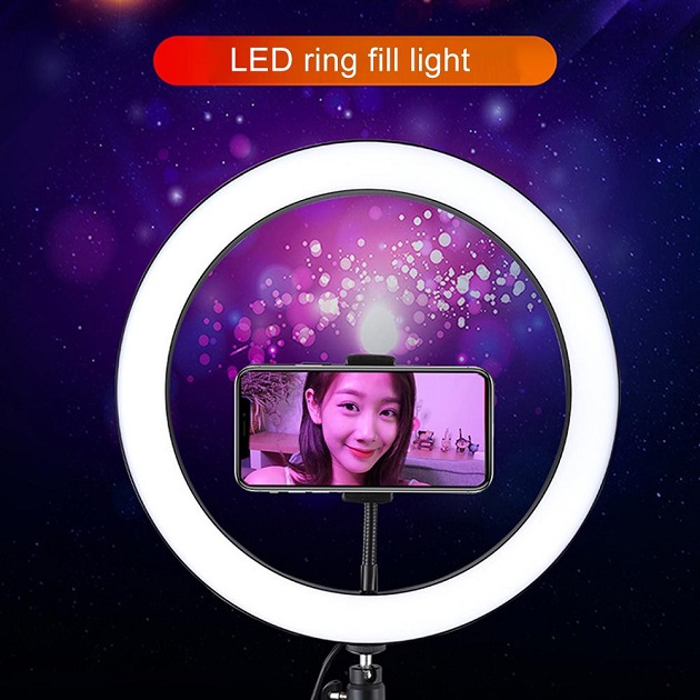LED Φωτιστικό Ring Light Δαχτυλίδι RGB με Βάση Κινητού Τηλεφώνου & Τρίποδο 1.1μ - Puluz PKT3044 LED Φωτιστικό Ring Light Δαχτυλίδι RGB με Βάση Κινητού Τηλεφώνου & Τρίποδο 1.1μ - Puluz PKT3044
