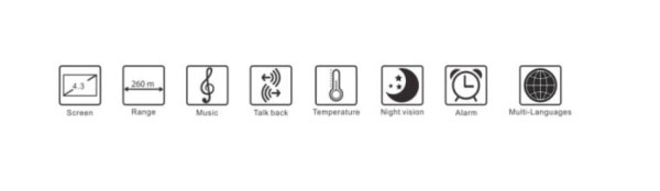 Ασύρματο Baby Monitor με Κάμερα και Ήχο για Mωρά, Ενδοεπικοινωνία, Night Vision – VB608