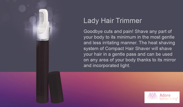 Mini Θερμική Συσκευή Αποτρίχωσης Adore Compact Hair Trimmer