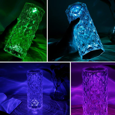 DiamondLit Φωτιστικό Αφής RGB LED με Τηλεχειριστήριο - Crystal Light όπως το είδατε στο Tik Tok