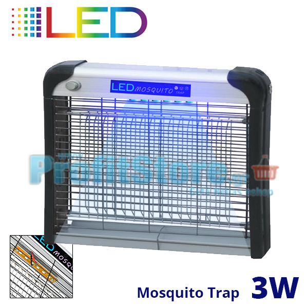 Ηλεκτρικό Εντομοκτόνο 3W LED 25m2 - Εντομοπαγίδα Νέας Γενιάς με Μηδενική κατανάλωση Εξολοθρευτής Κουνουπιών & Εντόμων