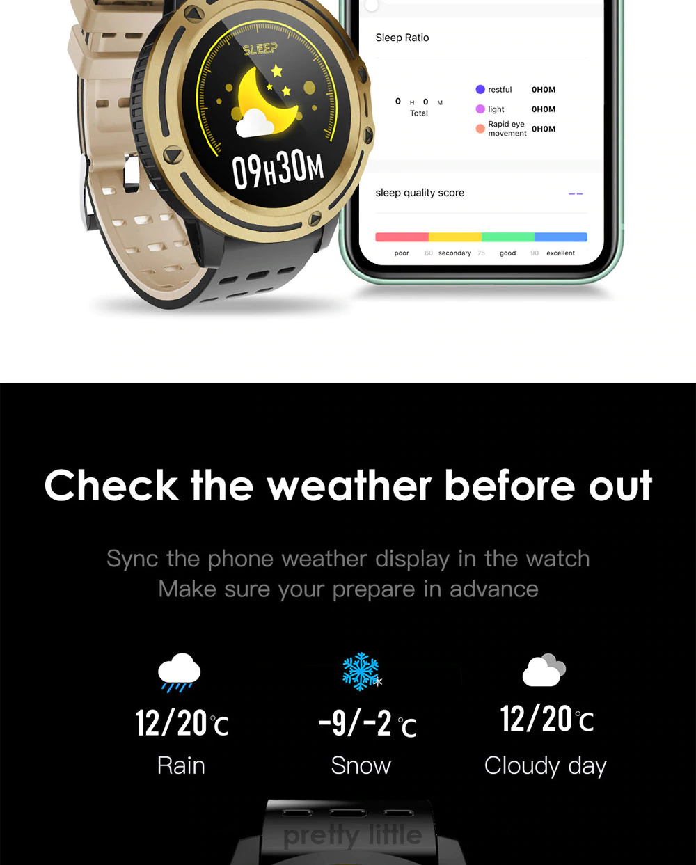 Αδιάβροχο Smartwatch Αθλητικό Ρολόι Activity Tracker με Μετρητή Παλμών, Βημάτων, Πίεσης, Οξυγόνου, Ύπνου & Αθλητικές Δραστηριότητες