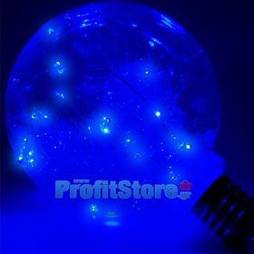 Χριστουγεννιάτικη Διακοσμητική Λάμπα – Λαμπτήρας LED με Γιρλάντα & Μπλε Λαμπάκια 220V