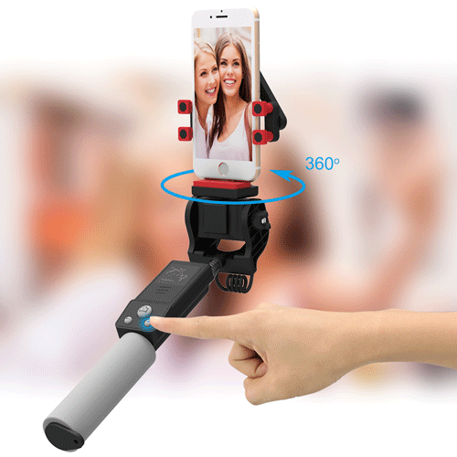 Έξυπνο Περιστρεφόμενο 360° Selfie Stick με Ενσωματωμένο Χειριστήριο & Bluetooth - Smart Rotation Selfie Stick iPhoto