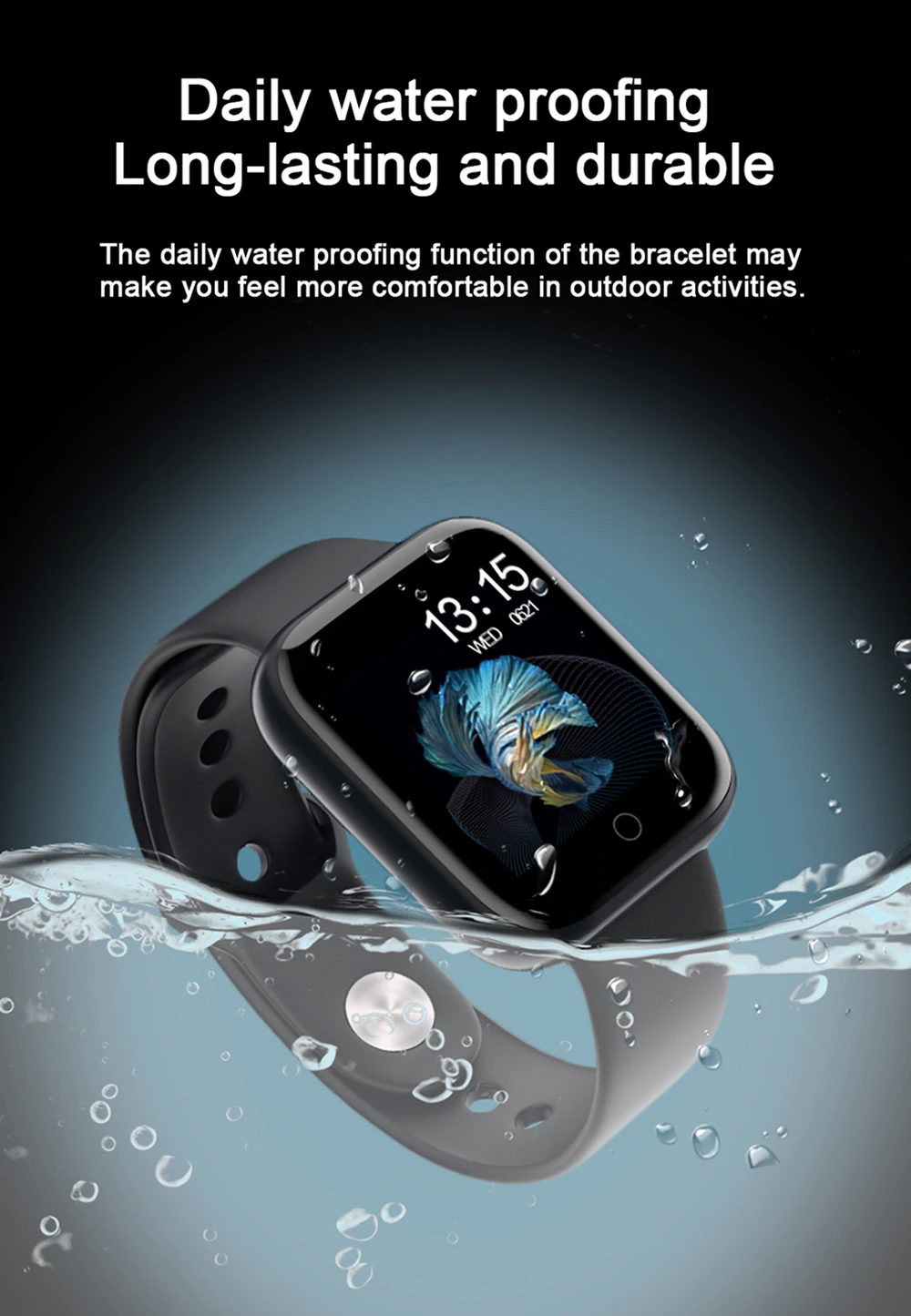 Αδιάβροχο Βιομετρικό & Αθλητικό Ρολόι Smart Watch Activity Tracker με Πιεσόμετρο, Οξύμετρο, Μέτρηση Καρδιακών Παλμών, Βημάτων & Ποιότητας Ύπνου - Health & Fitness Sport & Style