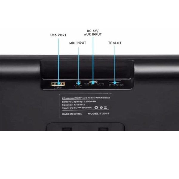 TV Soundbar Bluetooth Ηχείο - Επαναφορτιζόμενο Ηχοσύστημα Αφής USB, Micro SD, AUX, FM & Τηλεχειριστήριο - Wireless Speaker Μπάρα Τηλεόρασης MP3 Multimedia Player