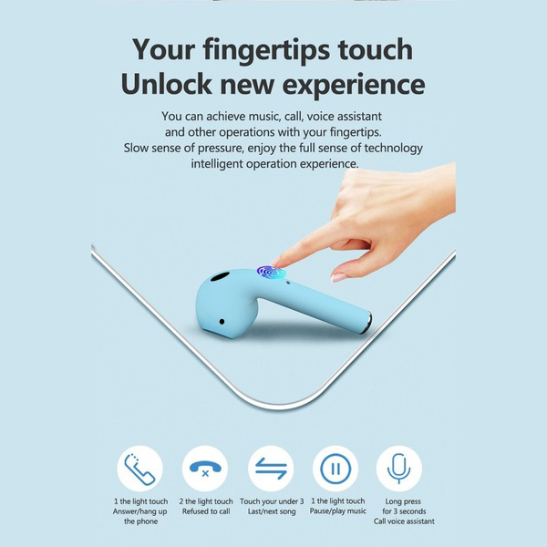 inPods Pro Ασύρματα Ακουστικά Αφής Bluetooth 5.0 In-Ear Detection Earphones με Θήκη Φόρτισης, Αυτόματη Σύνδεση Pop-up στο Κινητό - Γαλάζια