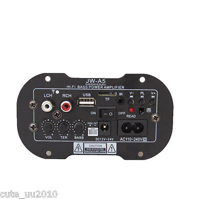 Αυτοενισχυόμενο Subwoofer Αυτοκινήτου Bluetooth 90W USB/SD/AUX/Fm Mp3 Multimedia Player Ηχείο 12/220V - RCA με Τηλεχειριστήριο