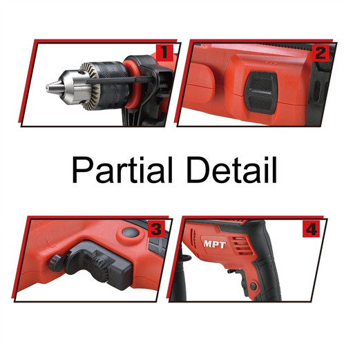 Επαγγελματικό Ηλεκτρικό Τρυπάνι MPT 550W 13mm, MID5506 - Impact Drill 