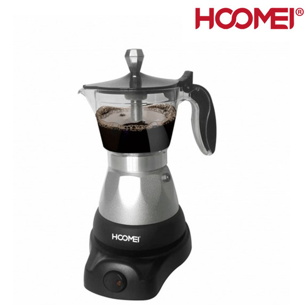 Hoomei® Ηλεκτρικό Μπρίκι Espresso 400W για 3 Φλιτζάνια HM-5710 Μαύρο