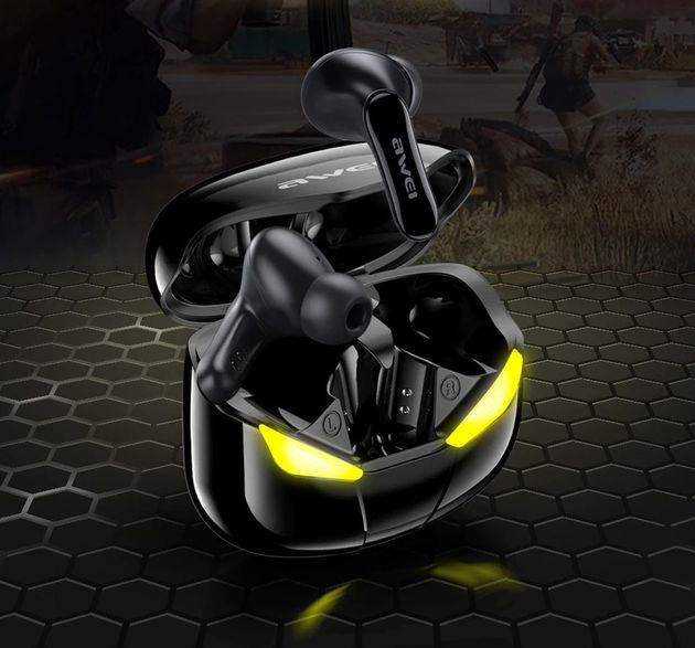 Αύρματα Bluetooth Ακουστικά Handsfree Gaming Earbuds IPX5 με Smart Touch της Awei Μαύρο