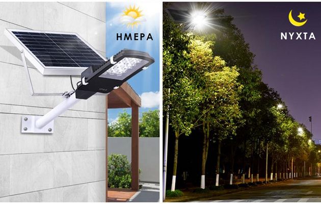 Ηλιακό Αδιάβροχο Φωτιστικό με 30 LED SMD Εξωτερικού Χώρου με Αισθητήρα Φωτός Ηλιακό Αδιάβροχο Φωτιστικό με 30 LED SMD Εξωτερικού Χώρου με Αισθητήρα Φωτός