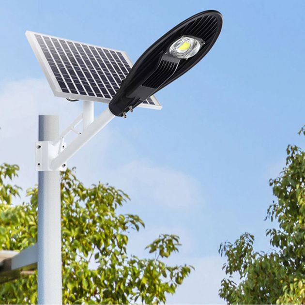 Ηλιακό Φωτιστικό Δρόμου LED 20W Αδιάβροχο Εξωτερικού Χώρου με Φωτοκύτταρο & Τηλεχειριστήριο